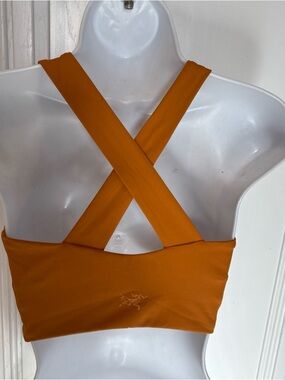 EUC Arcteryx Yellow  Athletic Sports Bra Crisscross  Straps Sz Small ?